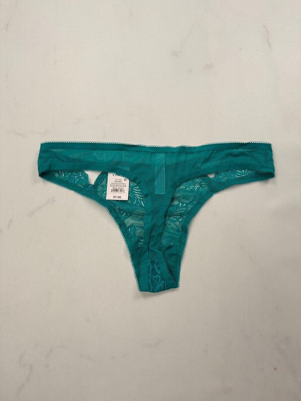 Auden Turquoise Thong 2010s High Cut Leg - Womens L